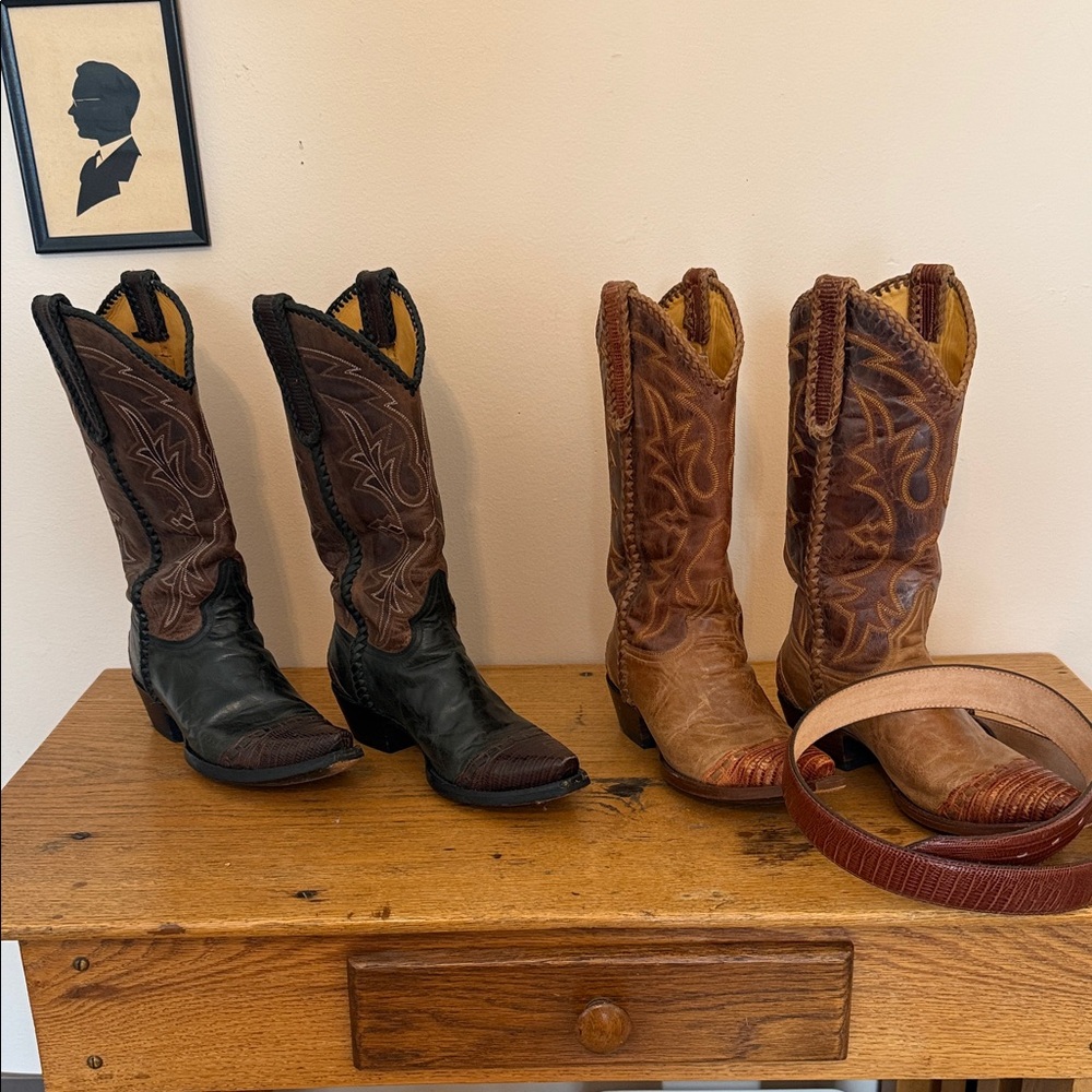 Men’s Old Gringo Brown and Black Western Cowboy Boots